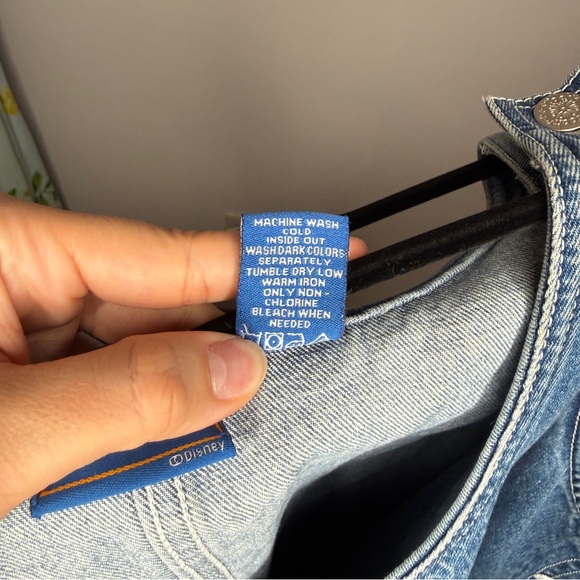 Disney Winnie The Pooh Denim Overall Dress Blue Size M - Picture 7 of 7